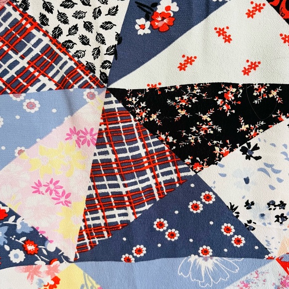 Multi-patch print kimono top - Picture 2 of 5